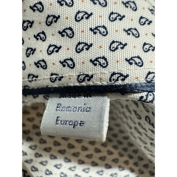 Eton Shirt Mens 17.5 44 White “Whales” Check Contemporary Dress Button Up Work - Picture 5 of 9